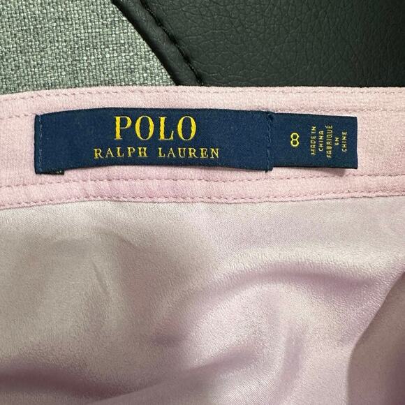 Ralph Lauren Soft Pink Lavender Asymmetrical Midi Skirt - Picture 5 of 6